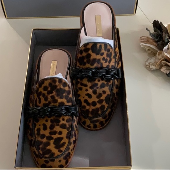 Louise et Cie, LO-BYER Leopard Print Cow Hair & Leather mule, size 8 - Picture 3 of 10